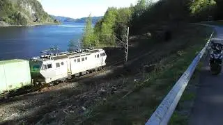 CargoNet El 16 2203  Tog 5801  Tronvika Lund kommune. 19 Mai 2020
