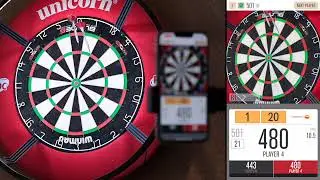 Darts auto-scoring using only the device rear camera