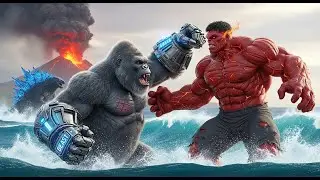 Can King Kong Stop Red Hulk's Gamma Explosion? (Cinematic 3D Battle)