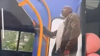 Fish had a little push and shove with a guy on a bus I had to 🤣🤣it was so funny 🏆