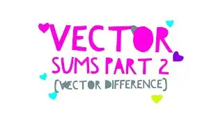 Vector Sums: Part 2 (Vector Difference)