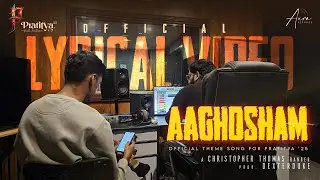AAGHOSHAM: Official Theme Song for Pratitya '25 | Christopher x DeXterDuke x Jerrill Shaji