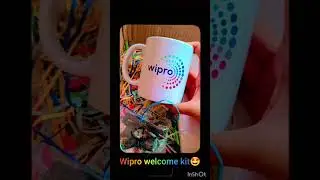 unboxing welcome kit😍😍🥳 #wipro #shots
