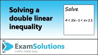 Inequalities | Solving a simultaneous double linear inequality | ExamSolutions