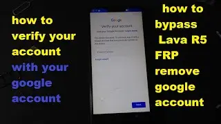 how to bypass lava R5  google account bypass new method