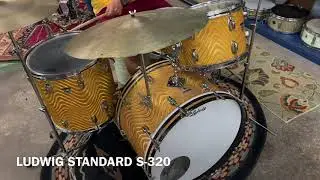 1969 Ludwig Standard S-320 Gold Astro Drum Kit
