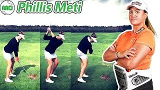 Phillis Meti フィリス・メティ ニュージーランドの女子ゴルフ スローモーションスイング!!!