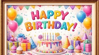 Happy Birthday Background Ambience with Music Loop