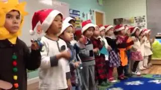 CKIS dec 2013 kinder open house, dashing thru the snow