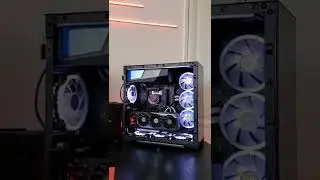 Turning my PC ON -  Antec P120 Crystal Build  #pc #pcgaming #gaming