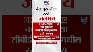 Navi Mumbai Rain News  | नवी मुंबईच्या बेलापूरमधील रस्ते जलमय