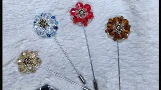 Title: HOW TO MAKE A BEADED LAPEL PIN / DIY BEADED LAPEL PIN /  BEGINNER FRIENDLY BEADING TUTORIAL