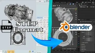 Import STEP file in Blender