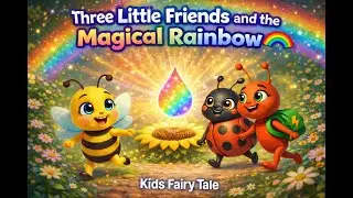 Three Little Friends and the Magical Rainbow 🌈 | Kids Fairy Tale