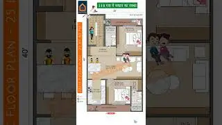 25x40 Feet 2BHK Builder Floor Plan #houseplan #floorplan #buildersanddevelopers