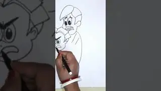 #Titoo cartoon drawing || Titoo papa and mummy drawing #Shorts