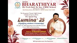 Bharathiyar Hi Tech INTERNATIONAL SCHOOL - Attur Live Stream
