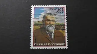 Postage stamp. USA. Charles Goodnight. Price 29 cents.