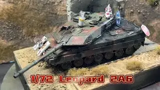 1/72 Leopard 2A6 Main Battle Tank Model Build | War Thunder Scale Tank Modeling