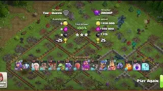 Clash of Clans Amazing Loot. Perfect use of troops by Anoop!