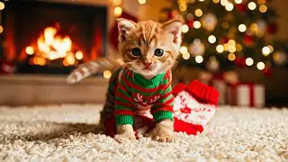 Adorable Christmas Kittens & Cats in Festive Outfits | Cozy Holiday Compilation