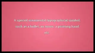 Dingbat Meaning
