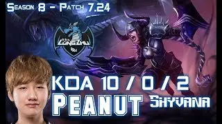 LZ Peanut SHYVANA vs KHA'ZIX Jungle - Patch 7.24 KR Ranked
