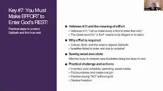 7 Keys to God's.Sabbath Rest
