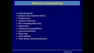 prospecting methods