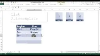 Improve Excel   Autocomplete and lists