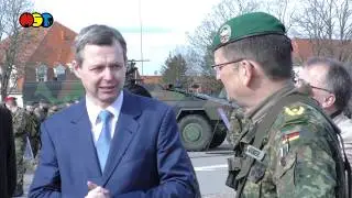 Truppenbesuch in Wettiner Kaserne