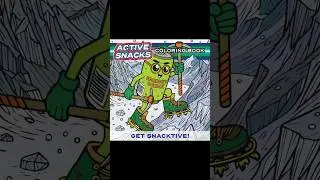 ACTIVE SNACKS Coloring Book - Ethan the energy drink ice climbing