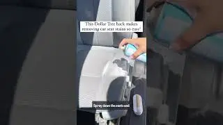 This Dollar Tree hack makes removing car seat stains so easy! #cleaninghacks #dollartreefinds