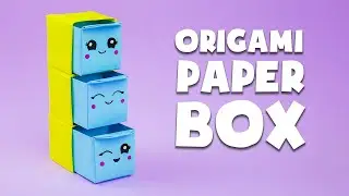 Tutorial: portaoggetti di carta origami | DIY Lavoretti di carta | Origami Paper Box