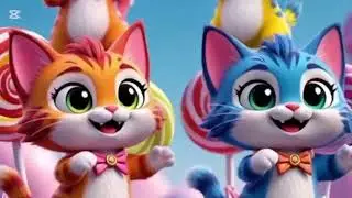 LITTLE CAT LITTlE CAT ! Meow | Kitten Cartoon | Kitten Danca | Cartoon | Cat poem 