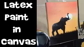 Latex Paint in Canvas