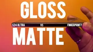 Matte vs Tempered Glass on S24 Ultra 🔥 Fingerprint Test, Clarity & Touch Sensitivity Compared!