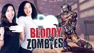 SURVIVING ZOMBIES TOGETHER! (LOCAL CO-OP) | Bloody Zombies VR (Oculus Rift CV1 Gameplay)