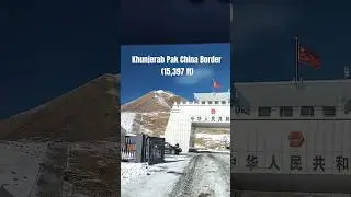 Khunjeab Pak China Border Winter 2023.#youtubeshorts #short #short
