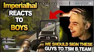 TSM Imperialhal watches BOYS Team play in amazement !! I HAL ALGS WATCH PARTY ( apex legends )