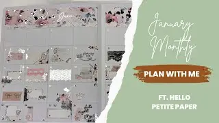 January 2023 Monthly Plan with me ft. Hello Petite Paper