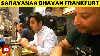 Saravanaa Bhavan  Germany Food Review | Best South Indian Restaurant in FrankFurt | Street Food | 4k