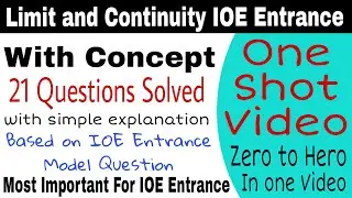 IOE Entrance Preparation *Limit and Continuity* #ioeentrance #ioeentranceguide #ioe