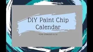 DIY Paint Chip Calendar