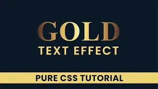 Gold Text Effect | CSS Text Effect