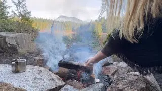 Backyard Adventure for Nature Therapy & campfire (ASMR) 