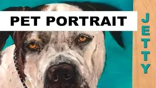 Pet Portrait  Oil Painting Time Lapse