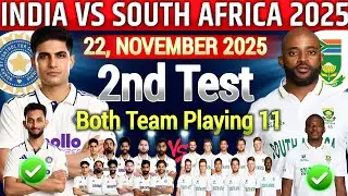India vs South Africa 2nd Test Playing 11 2025|SA Vs IND 2nd Test Match Probable Playing11|ind vs sa