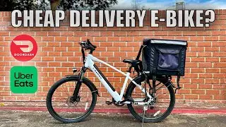 Using a Bargain E-Bike for DoorDash & Ubereats | Likebike Seeker Range Test