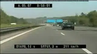 M3 Polizei Aufholjagd ohne Erfolg A8 Stuttgart